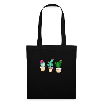 Cactus Watercolor Pink Bloom Cactus - Tote Bag - black - Front