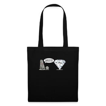 Geologist Gift Geology Diamond Stone Opal Fan - Tote Bag - black - Front