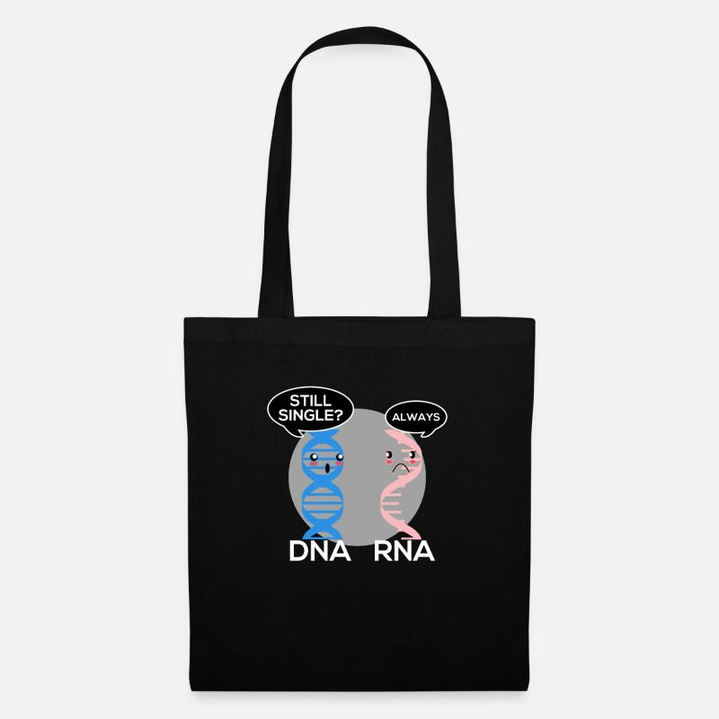 Genetiker Biologe Geschenk Bio Lehrer DNA RNA - Stoffbeutel - Schwarz