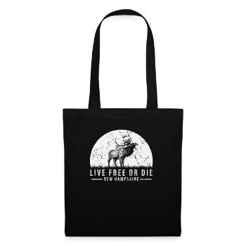 Live Free or Die New Hampshire Hiking - Tote Bag - black - Front