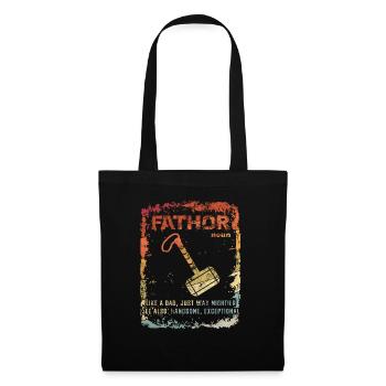 Cadeau de fête des pères FATHOR - Sac en tissu - noir - Devant