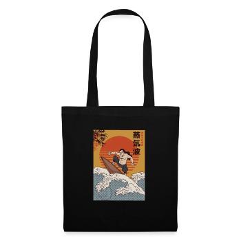 Surfer Samurai I Wave Warrior Surf - Sac en tissu - noir - Devant