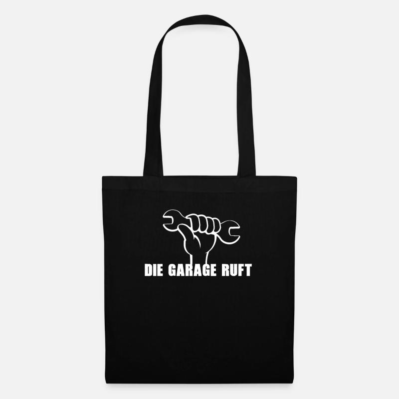 Cooles Mechaniker & Auto Schrauber Geschenk - Stoffbeutel - Schwarz