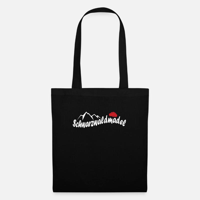 Schwarzwald Mädchen Mädl Bollenhut Geschenk - Stoffbeutel - Schwarz