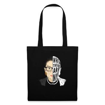 Ruth Bader Ginsburg When there are nine - Stoffbeutel - Schwarz - Vorne
