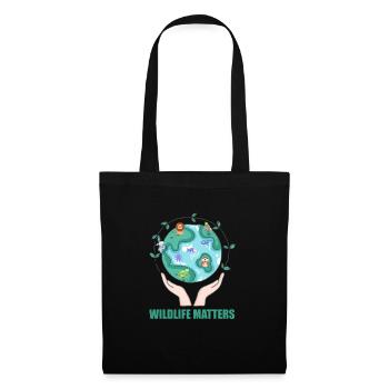 idée cadeau drôle de conservation de l'environnement - Sac en tissu - noir - Devant