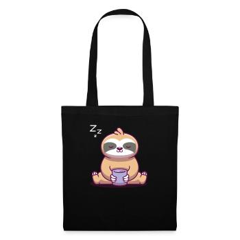 la paresse - Sac en tissu - noir - Devant