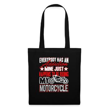 Motorcycle Motorcycle Addiction - Tote Bag - black - Front