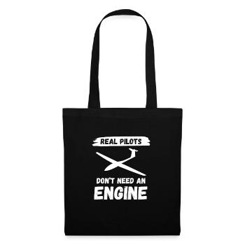 Airplane glider pilot glider gift pilot - Tote Bag - black - Front