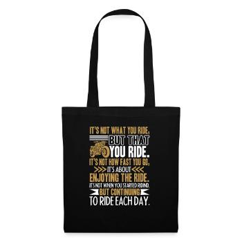 Motorcycle Funny Motorcycle - Tote Bag - black - Front