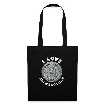 J'aime l'archéologie calendrier aztèque - Sac en tissu - noir - Devant