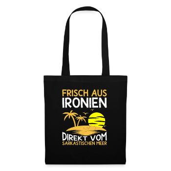 Ironie & Sarkasmus Geschenk Misanthrop - Stoffbeutel - Schwarz - Vorne