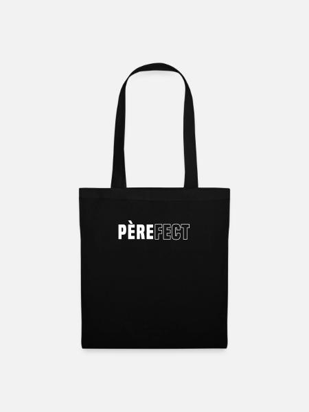 Pere Fect Bester Vater Papa Vatertag - Stoffbeutel - Schwarz