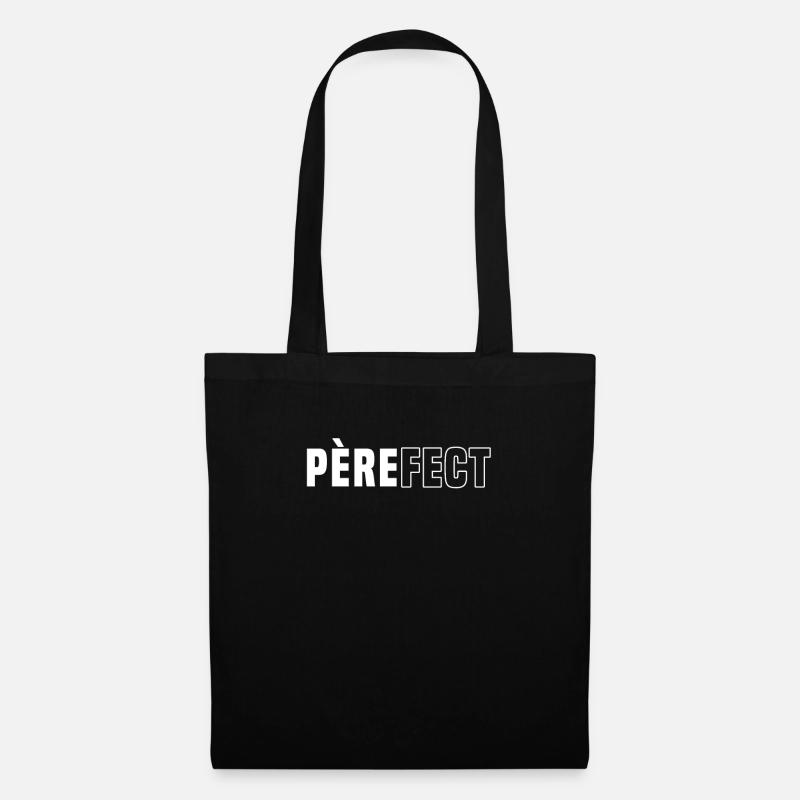Pere Fect Bester Vater Papa Vatertag - Stoffbeutel - Schwarz