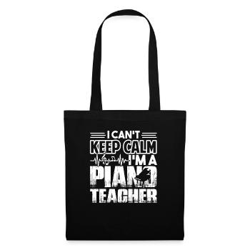 Professeur de piano, je suis professeur de piano - Sac en tissu - noir - Devant