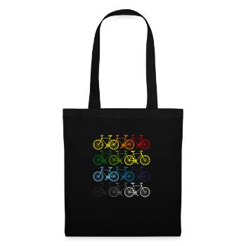 Vélo vélo vélo design cadeau pour les cyclistes - Sac en tissu - noir - Devant
