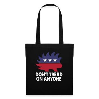 Dont Tread On Anyone Porcupine Libertarian Humor F - Tote Bag - black - Front