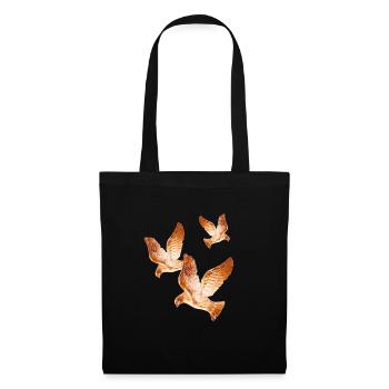 Shining Golden Doves of Peace - Tote Bag - black - Front