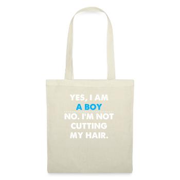 Yes, I Am A Boy No, I'm Not Cutting My hai - Tote Bag - nature - Front