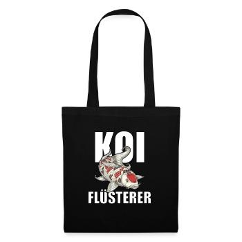 lustiges Koi Kois Koi Flüsterer Karpfen Geschenk - Stoffbeutel - Schwarz - Vorne