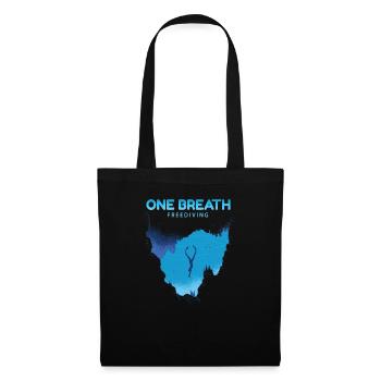 One Breath Freediving Gerätetauchen Apnoe - Stoffbeutel - Schwarz - Vorne