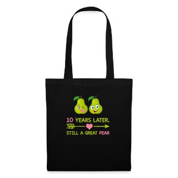 10e anniversaire drôle encore une grande poire - Sac en tissu - noir - Devant