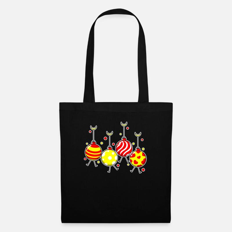 Hässliche Weihnachtspullover Lichter Weihnachten - Stoffbeutel - Schwarz