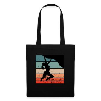 Escalade montagne montagnes randonnée mur d'escalade - Sac en tissu - noir - Devant