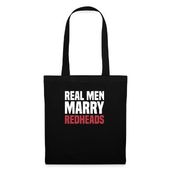 Les vrais hommes épousent les rousses MC1R Red Hair Ginger - Sac en tissu - noir - Devant