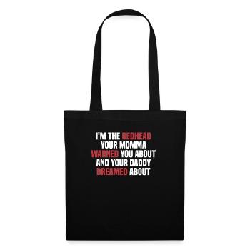 Red hair redhead redhead redhead ginger - Tote Bag - black - Front