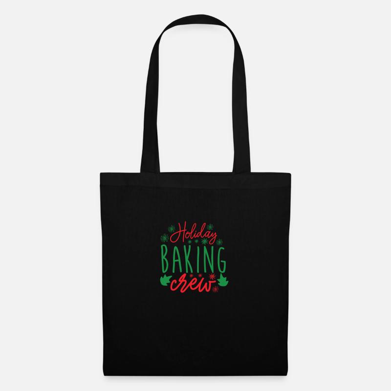 Holiday Baking Crew - Weihnachtsgeschenk - Stoffbeutel - Schwarz