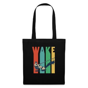 Conception de wakeboard pour un wakeboarder - Sac en tissu - noir - Devant