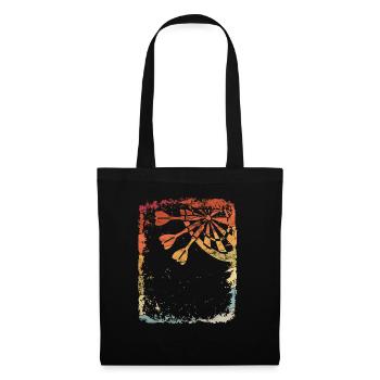 Darts Retro Darts Vintage Bullseye Darts Player - Tote Bag - black - Front