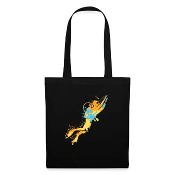 Taucher Dive Splash - Stoffbeutel - Schwarz - Vorne