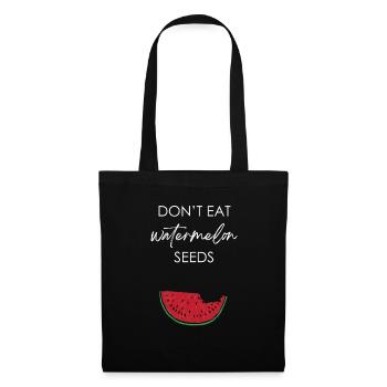 Don’t Eat Watermelon Seeds | Pregnant Bump - Sac en tissu - noir - Devant