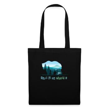 Ours There is no Planet B - Sac en tissu - noir - Devant