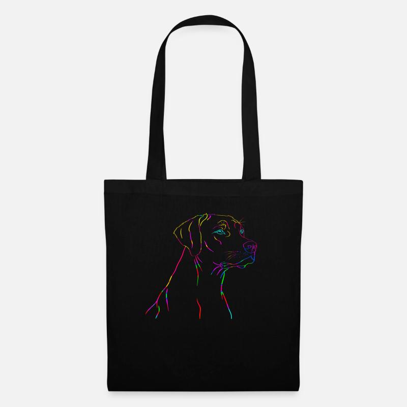 Rhodesian Ridgeback Farben - Stoffbeutel - Schwarz