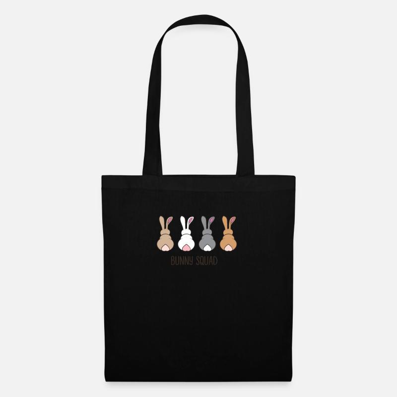 Squad Funny Rabbit Team - Tote Bag - black