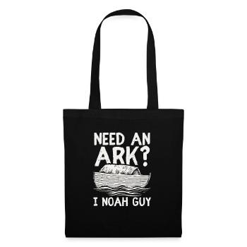 Need an Ark? I Noah Guy Funny Christian Gift - Tote Bag - black - Front