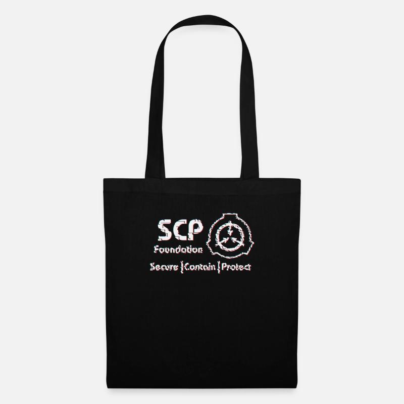SCP Symbol Glitched Version - Stoffbeutel - Schwarz