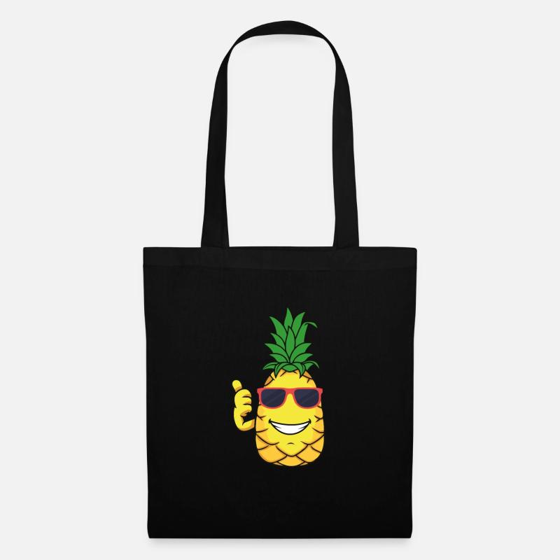 Ananas - Sac en tissu - noir