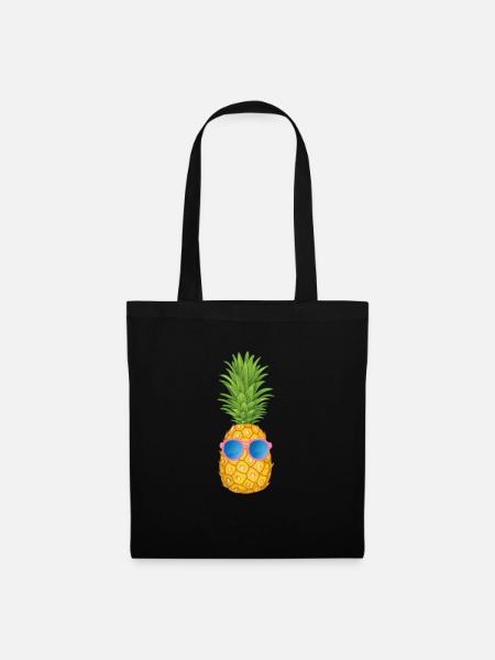 Pineapple - Stoffbeutel - Schwarz