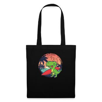 Dinosaurier - Stoffbeutel - Schwarz - Vorne