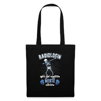 Radiologin Radiologie - Stoffbeutel - Schwarz - Vorne