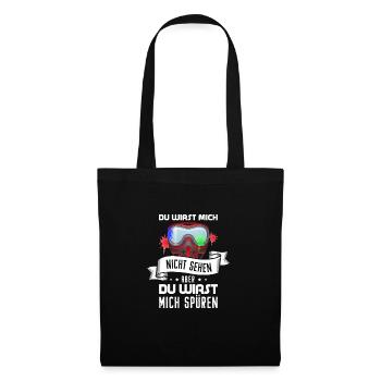 Paintball Paintballer Gotcha gift idea - Tote Bag - black - Front