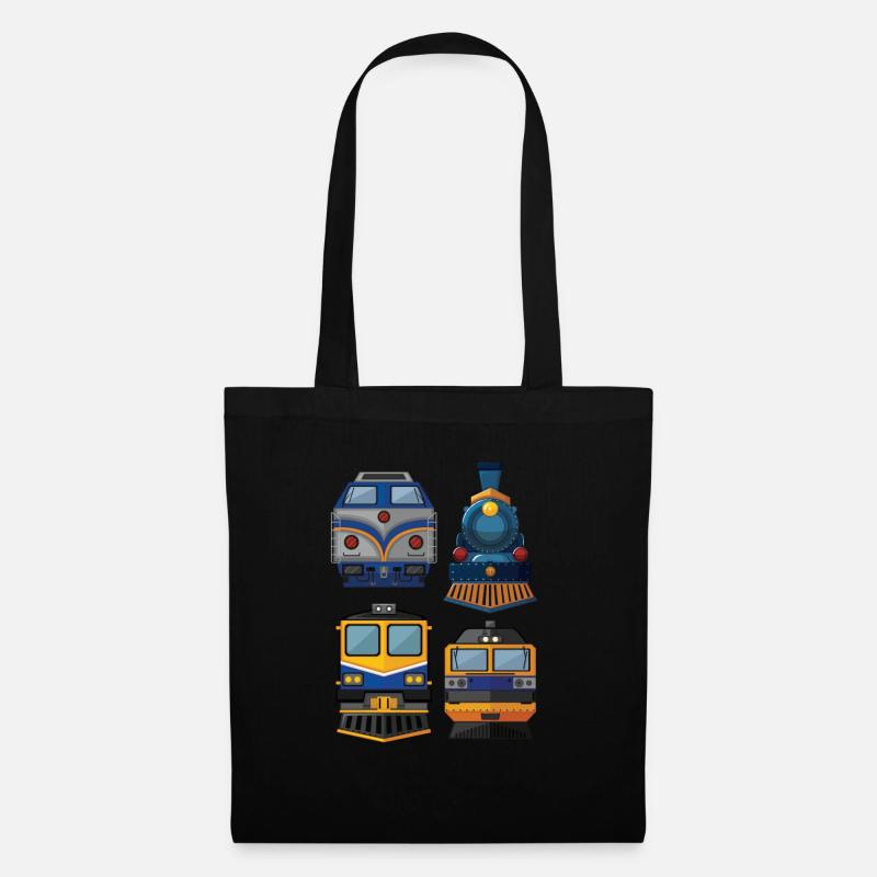 Zug Züge Modeleisenbahn Eisenbahn Geschenk - Stoffbeutel - Schwarz