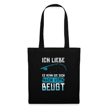 Ich liebe es, wenn sie sich nach vorne beugt - Stoffbeutel - Schwarz - Vorne