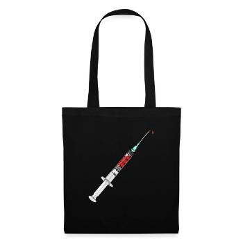 Seringue Vaccination Doctor Patient Seringue Blood Doctor - Sac en tissu - noir - Devant