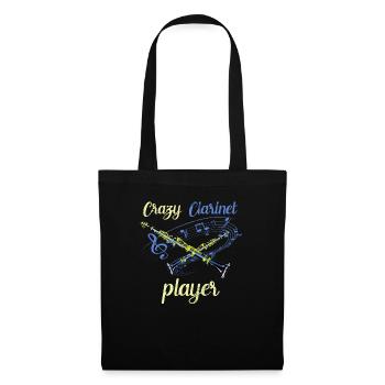 clarinette - Sac en tissu - noir - Devant