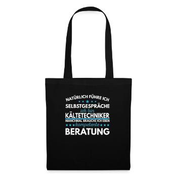 Kältetechniker Klimatechniker Kälteanlagenbauer - Stoffbeutel - Schwarz - Vorne